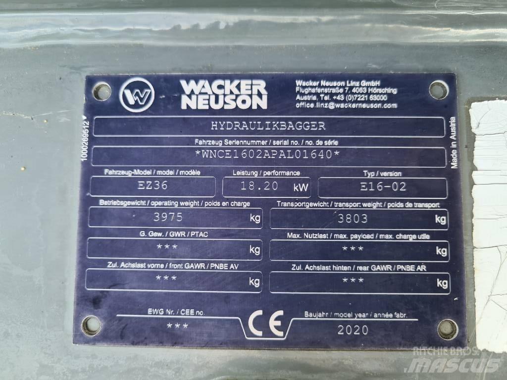 Wacker Neuson EZ36 Верижен екскаватор