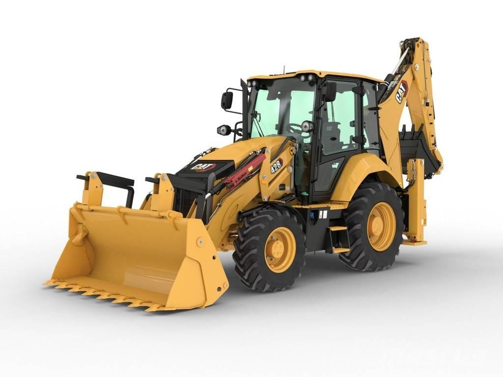 CAT 428 new Товарач със заден ексватор