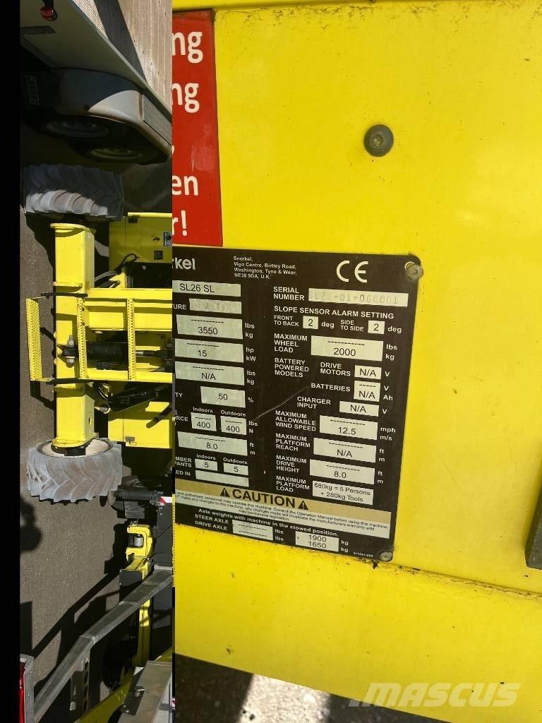 Snorkel SL 26 SL Ножични работни платформи