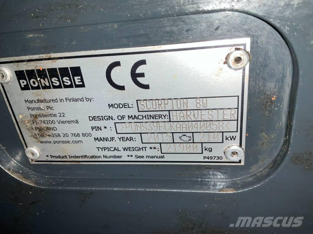 Ponsse SCORPION 8W Харвестери