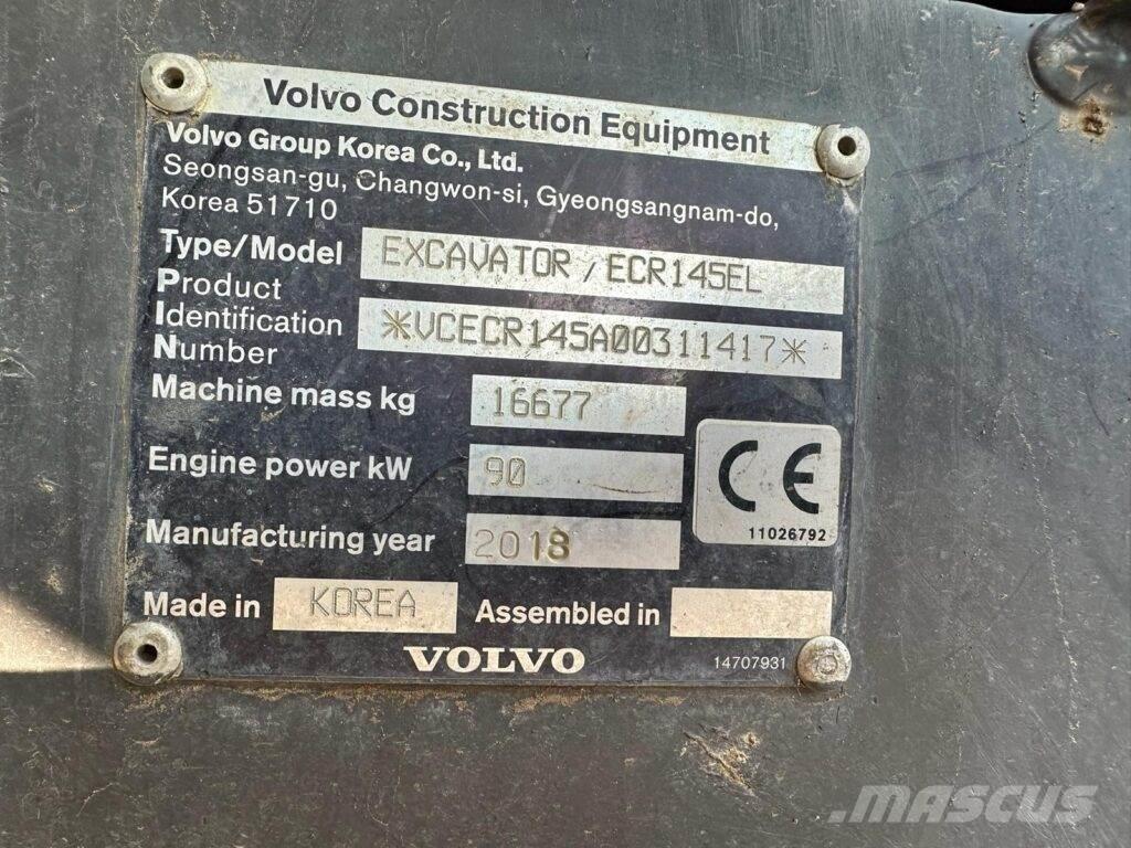 Volvo ECR145EL Верижен екскаватор