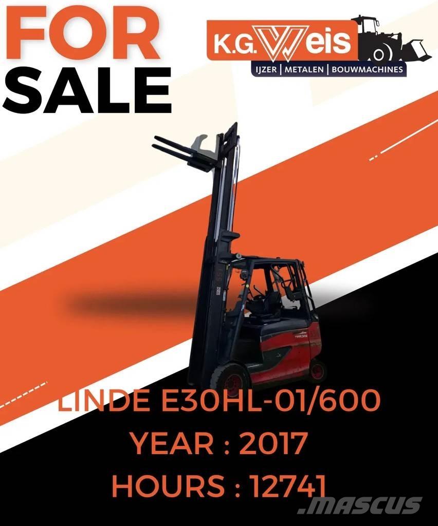 Linde E30HL01-600 Електрически вилични кари-повдигачи