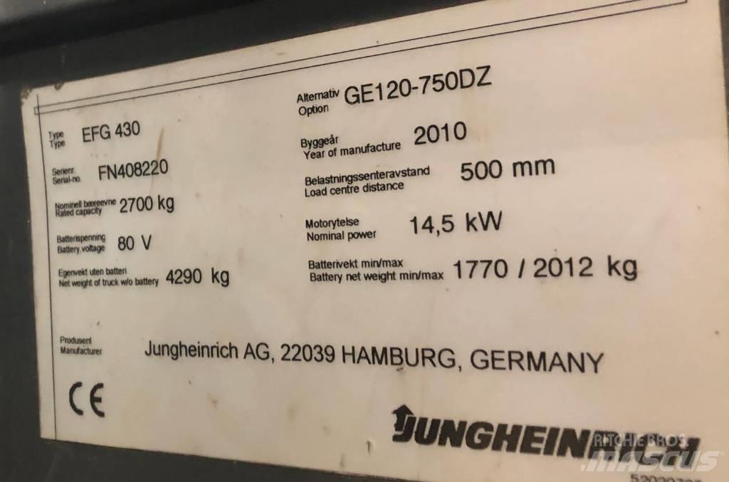 Jungheinrich EFG430 Електрически вилични кари-повдигачи