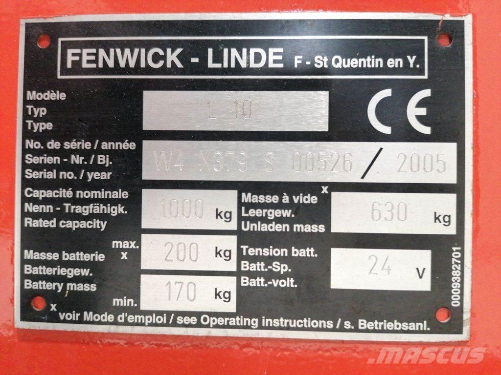Linde L10 Колички високоповдигачи с теглич