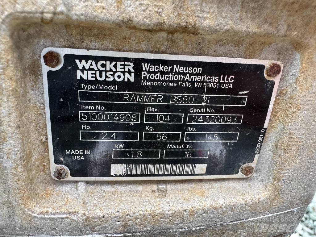 Wacker Neuson BS60-2 Пробки