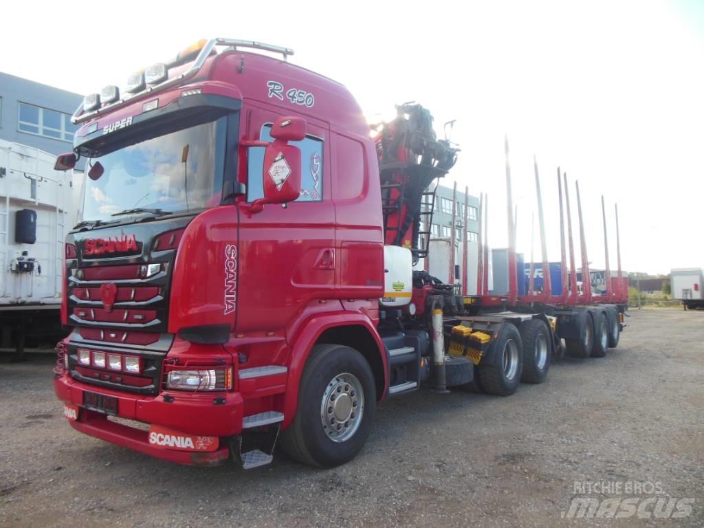 Scania R 450 За превоз на дървени трупи