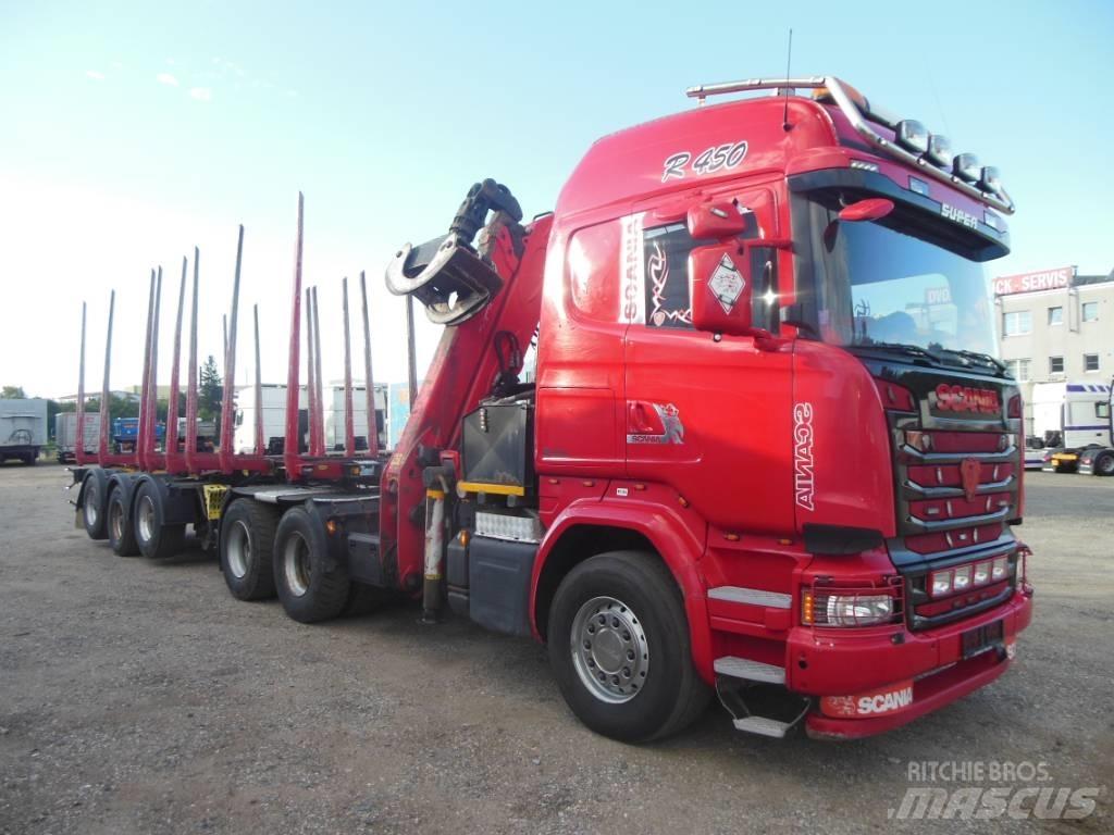 Scania R 450 За превоз на дървени трупи