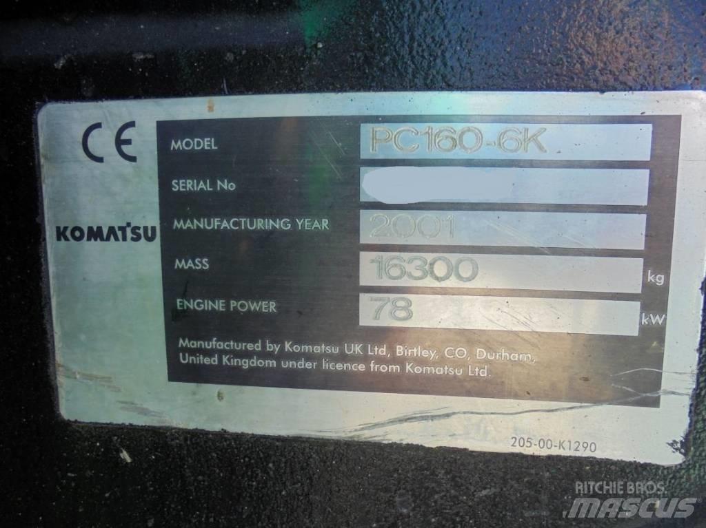Komatsu PC 160-6K Верижен екскаватор
