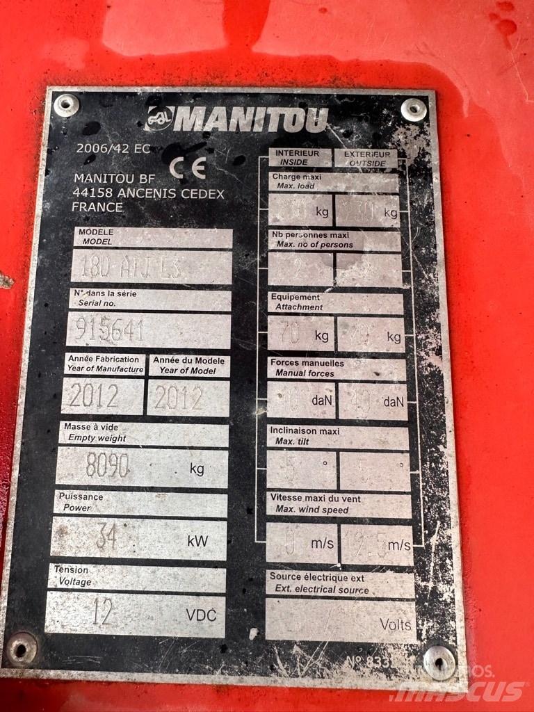 Manitou ATJ180 Съчленени стрелови подемници
