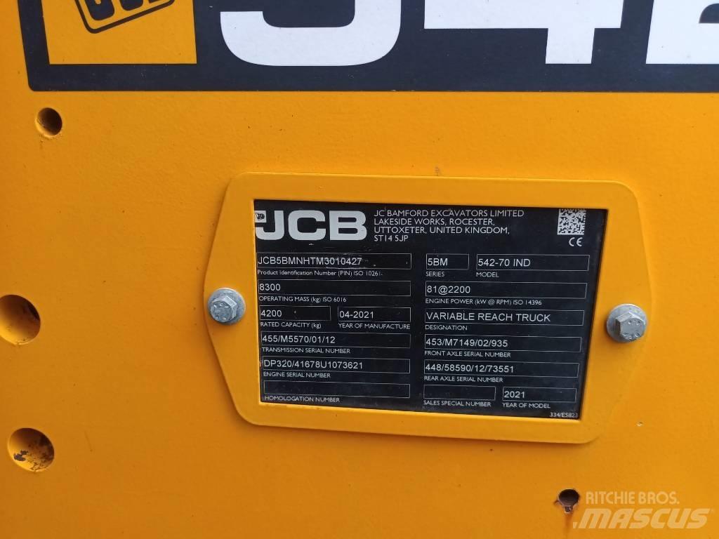 JCB 542-70 IND Телескопични челни товарачи
