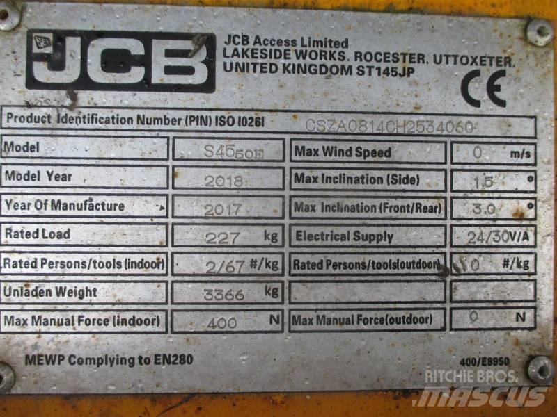 JCB S4550E Ножични работни платформи
