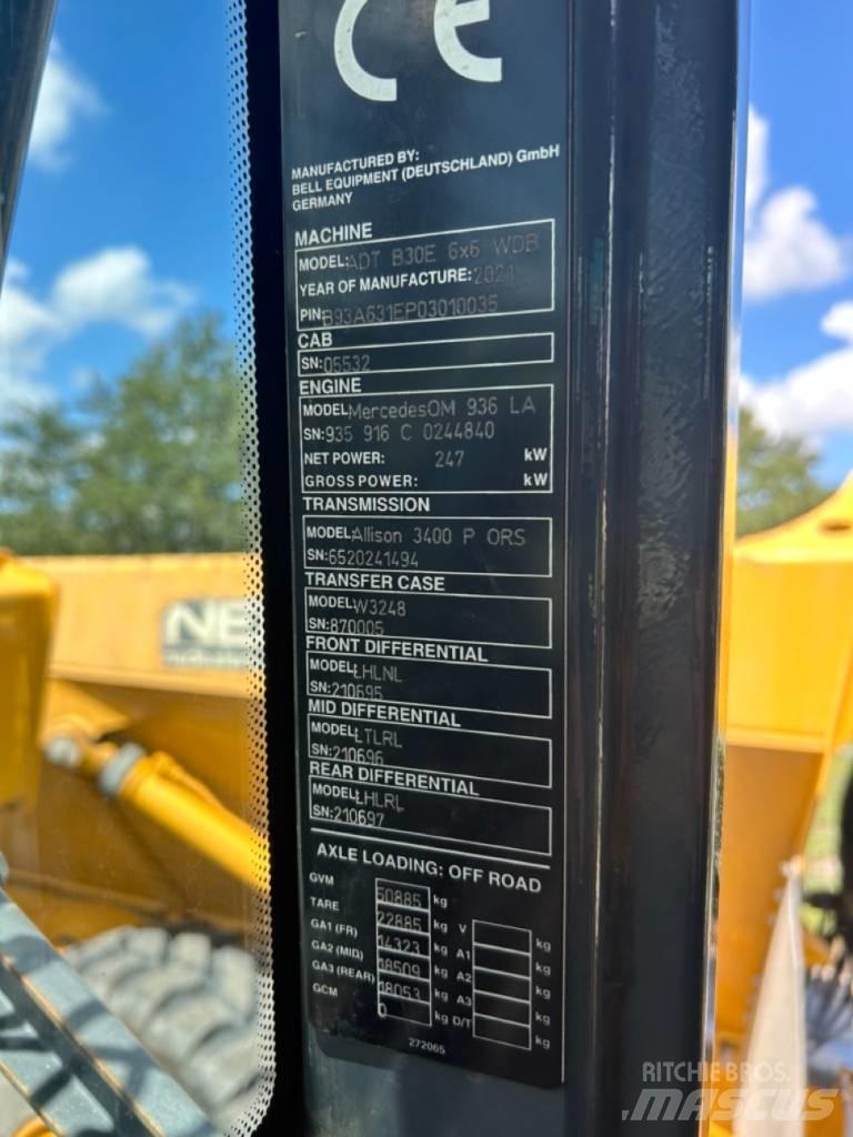 Bell B30E Дъмпери/моторни превозни средства