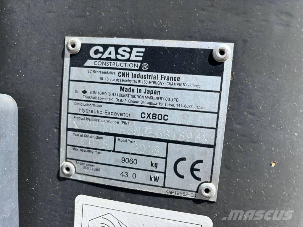 CASE CX 80 C Средни екскаватори 7т - 12т