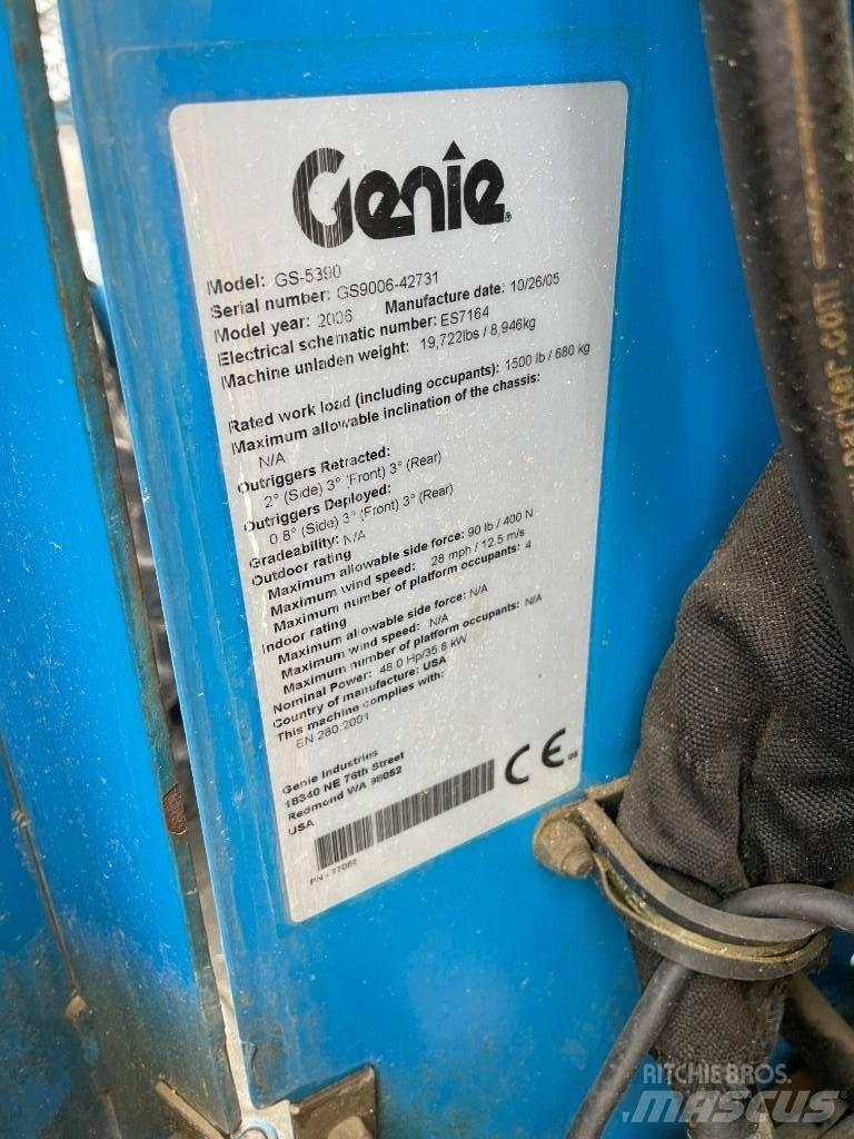 Genie GS 5390 RT Ножични работни платформи
