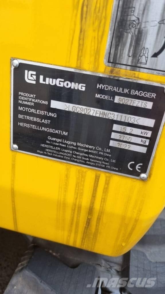 LiuGong 9027 F Мини екскаватори < 7 т