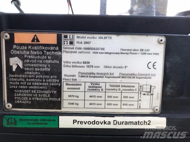 Hyster 4.0 FT5 Дизелови камиони