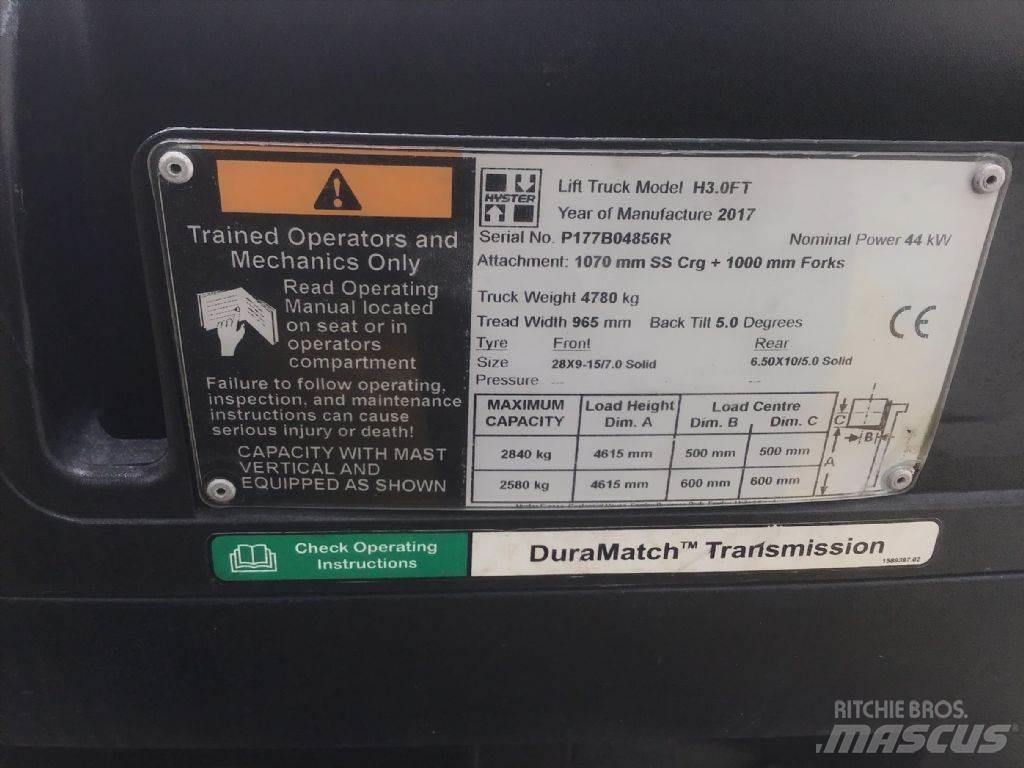 Hyster H 3.0 FT Камиони с АГУ