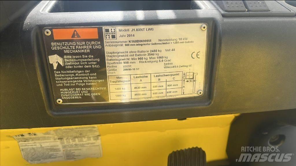 Hyster J 1.8 XNT Електрически вилични кари-повдигачи