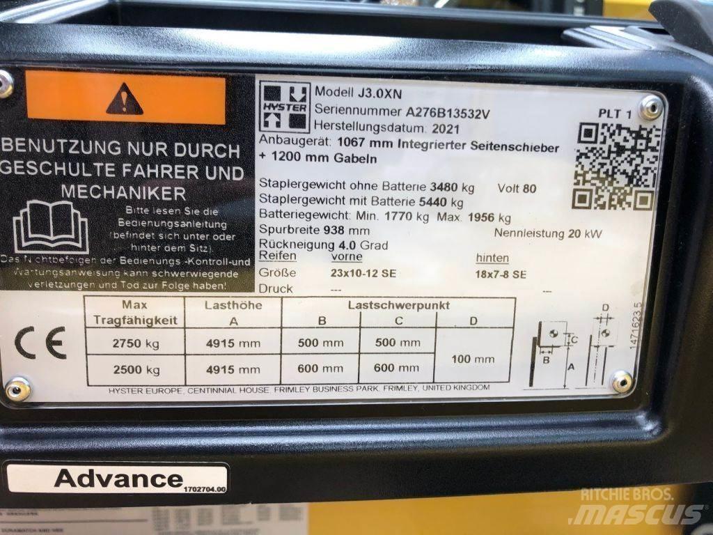 Hyster J 3.0 XN Електрически вилични кари-повдигачи