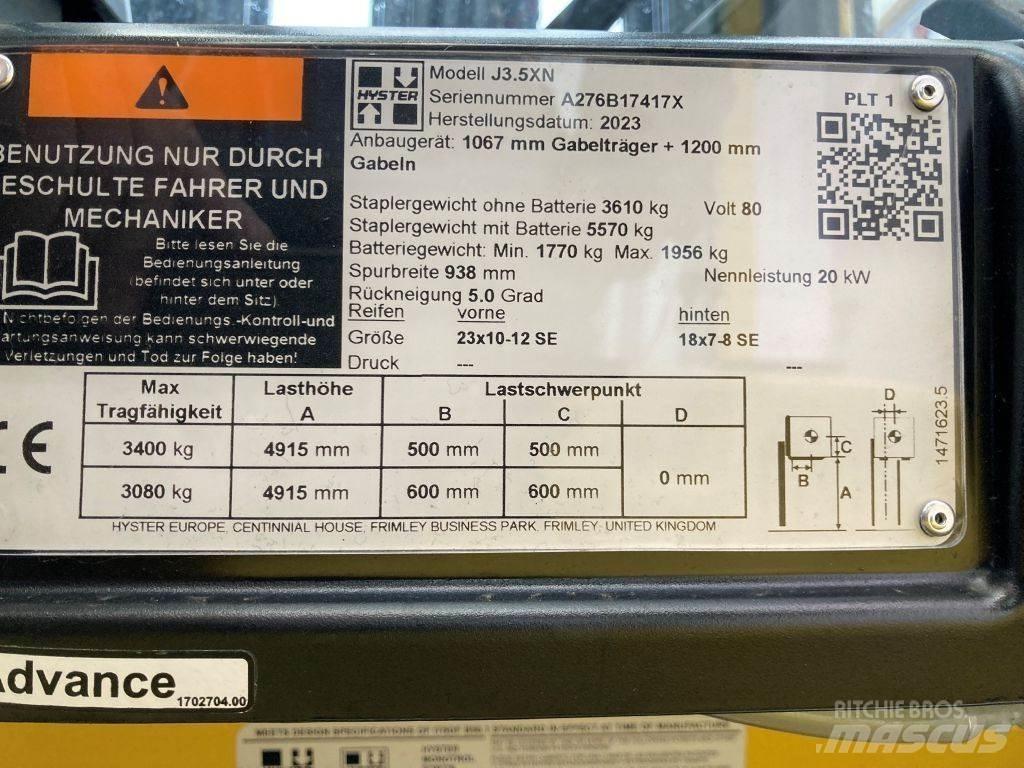 Hyster J 3.5 XN Електрически вилични кари-повдигачи