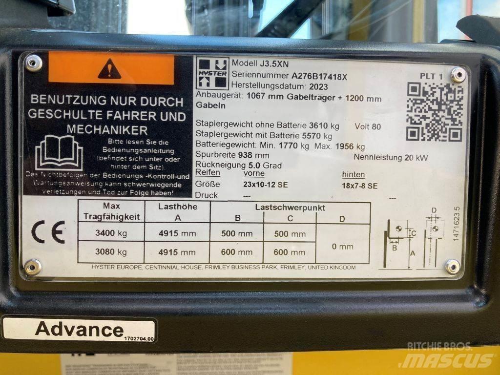 Hyster J 3.5 XN Електрически вилични кари-повдигачи