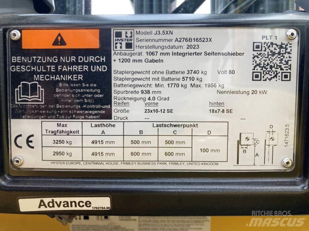 Hyster J 3.5 XN Електрически вилични кари-повдигачи