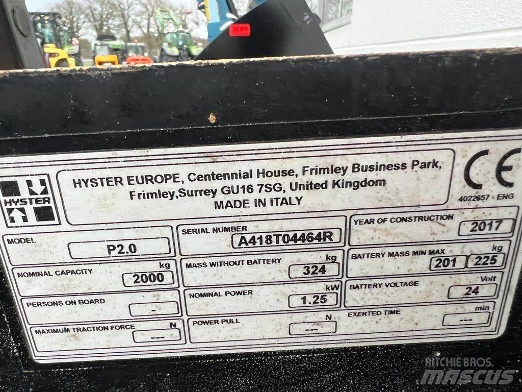 Hyster P 2.0 Нископовдигач