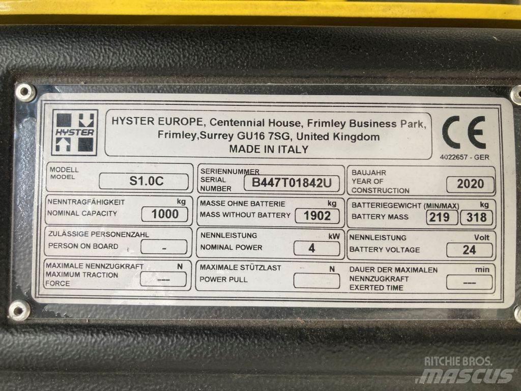 Hyster S 1.0 C Колички високоповдигачи с теглич