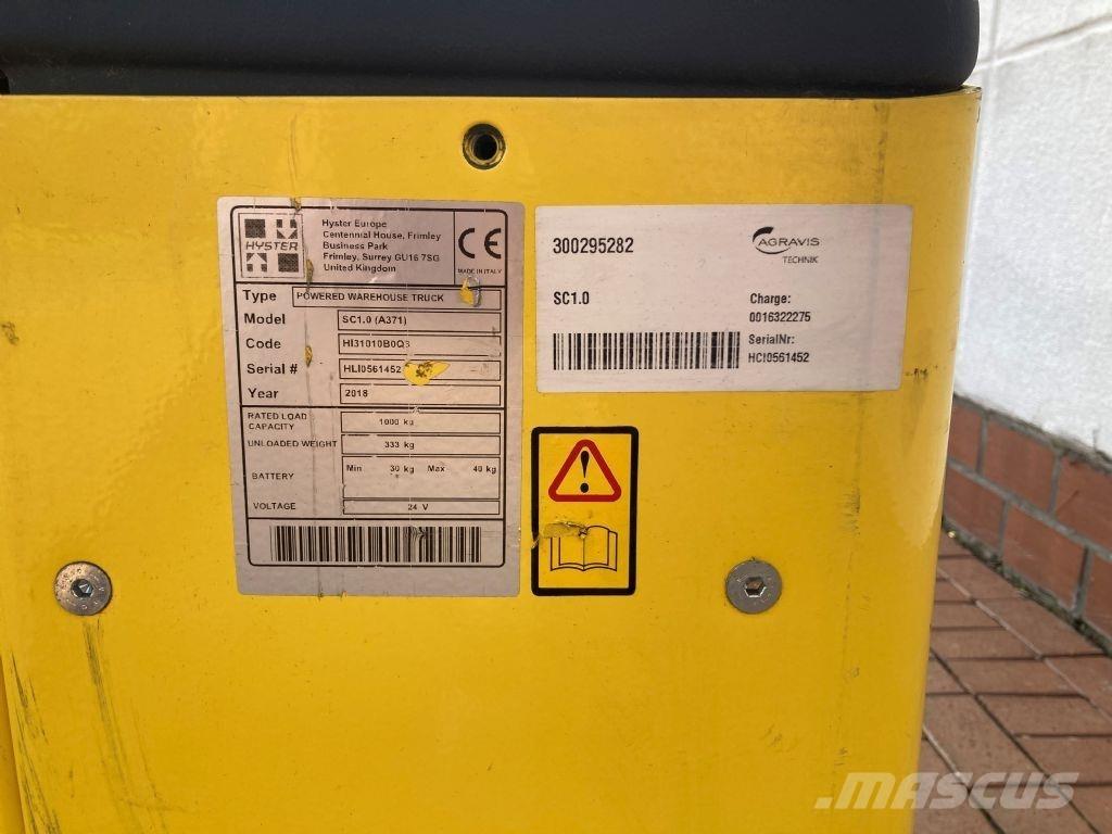 Hyster SC 1.0 Колички високоповдигачи с теглич