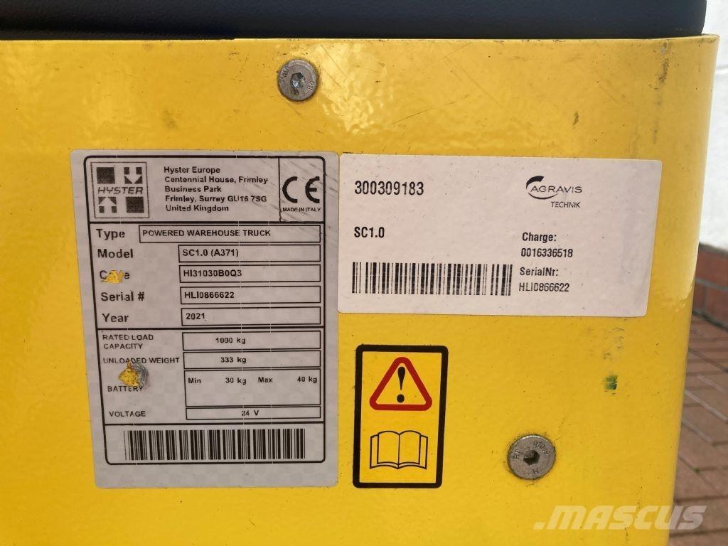 Hyster SC 1.0 Колички високоповдигачи с теглич