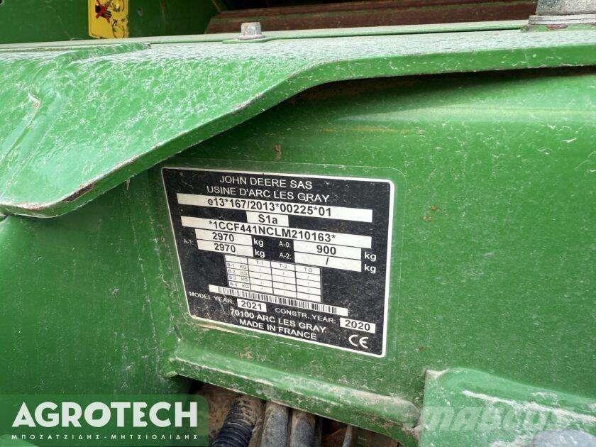 John Deere F441M Сламопреси за кръгли бали
