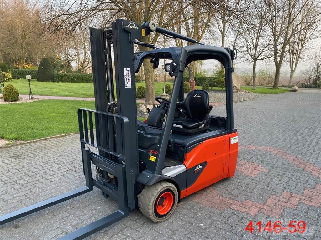 Linde E 20 L 02 Електрически вилични кари-повдигачи