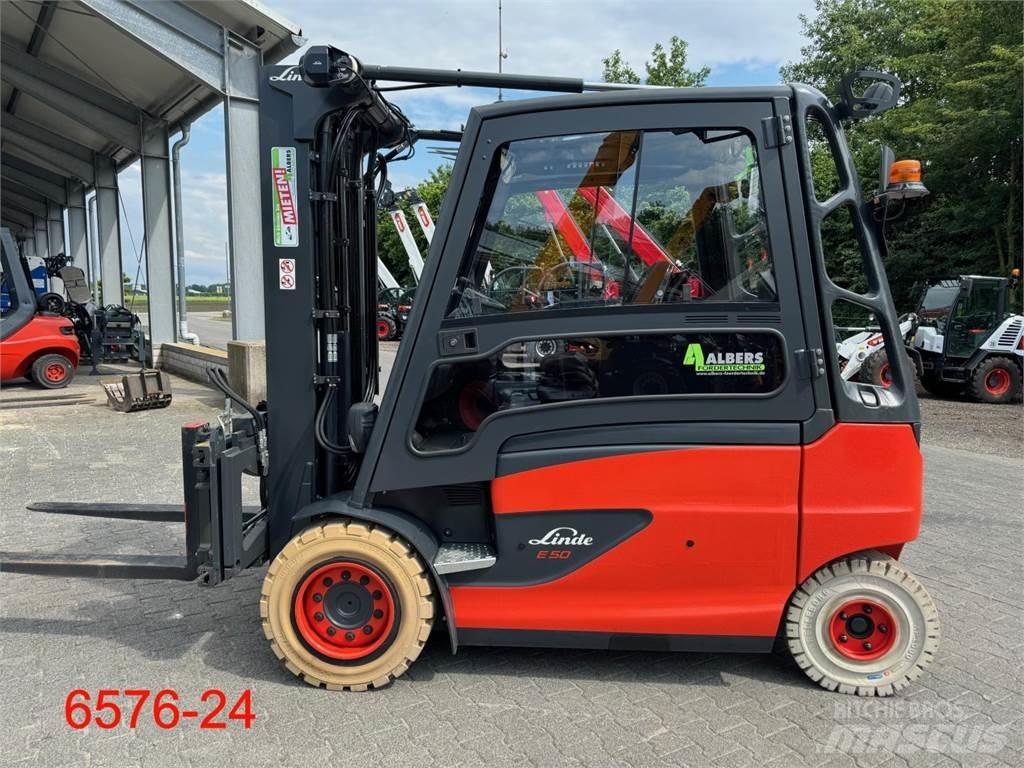 Linde E 50 HL 01 Електрически вилични кари-повдигачи