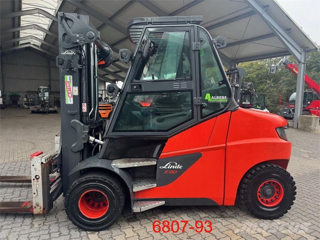 Linde E 80-01 / 900 Електрически вилични кари-повдигачи