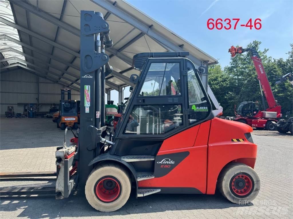 Linde E 80 - 01 / 900 Електрически вилични кари-повдигачи