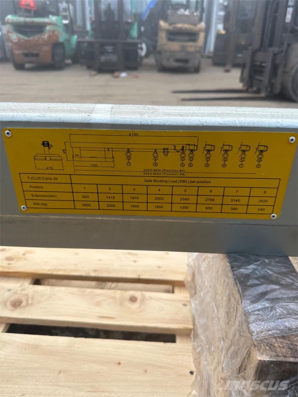  2500kg Друг прикачен инвентар и компоненти