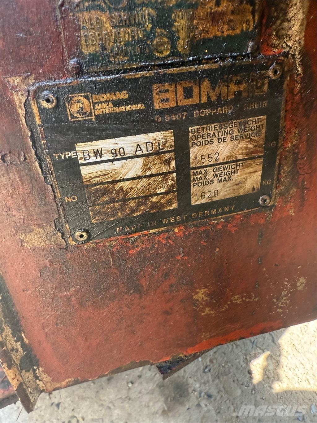 Bomag BW90 Двойни барабанни ролки
