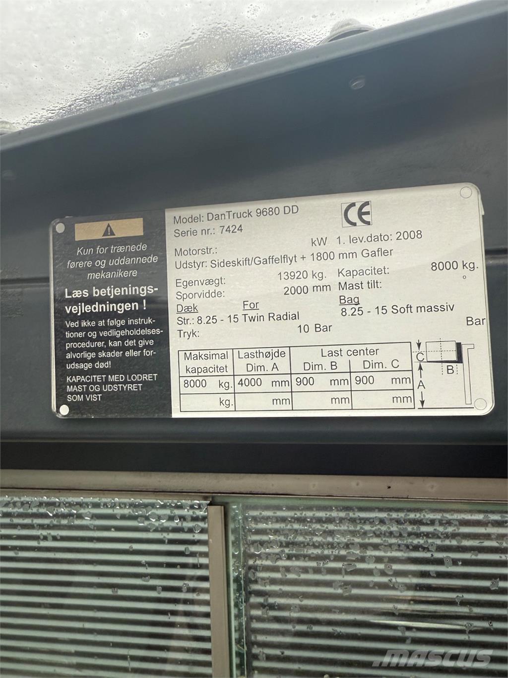 Dantruck 9680DD Дизелови камиони