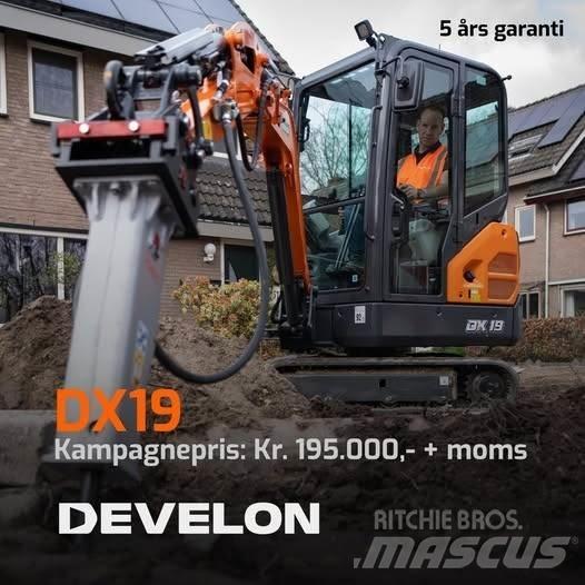 Develon DX19-7 Мини екскаватори < 7 т