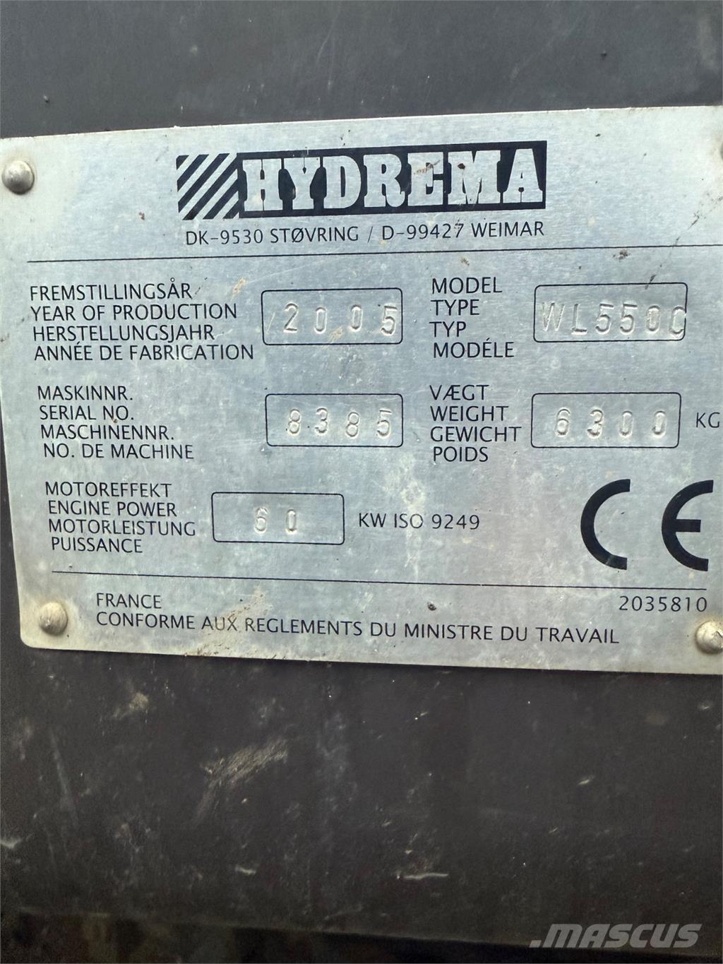 Hydrema WL550C Колесни товарачи