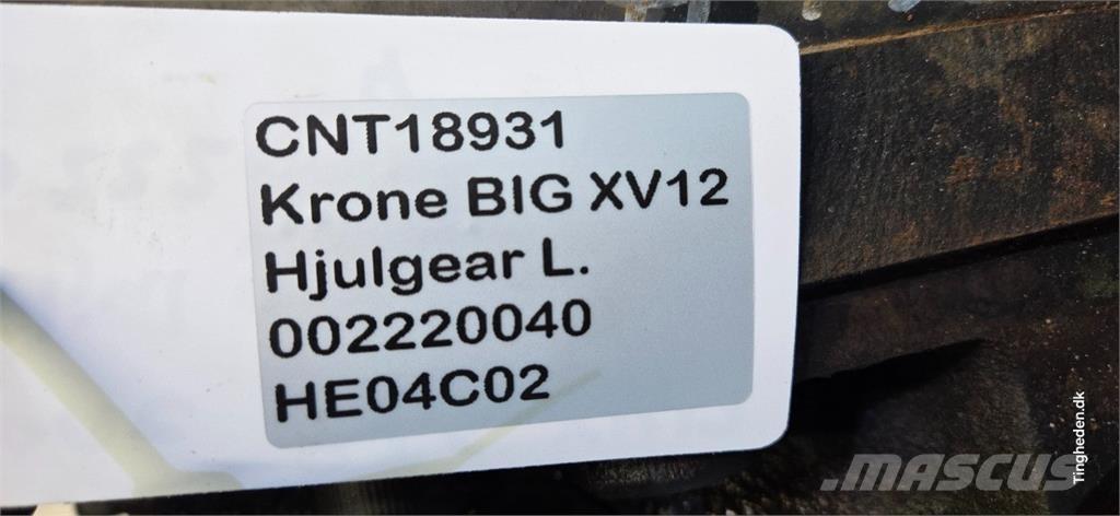 Krone Big X V12 Аксесоари за машини за сено и фураж
