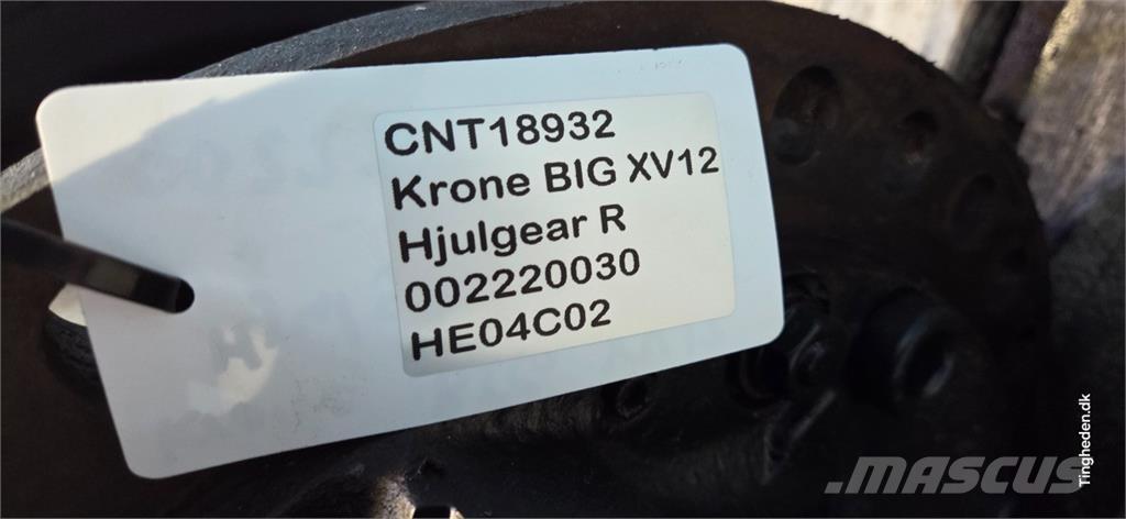 Krone Big X V12 Аксесоари за машини за сено и фураж
