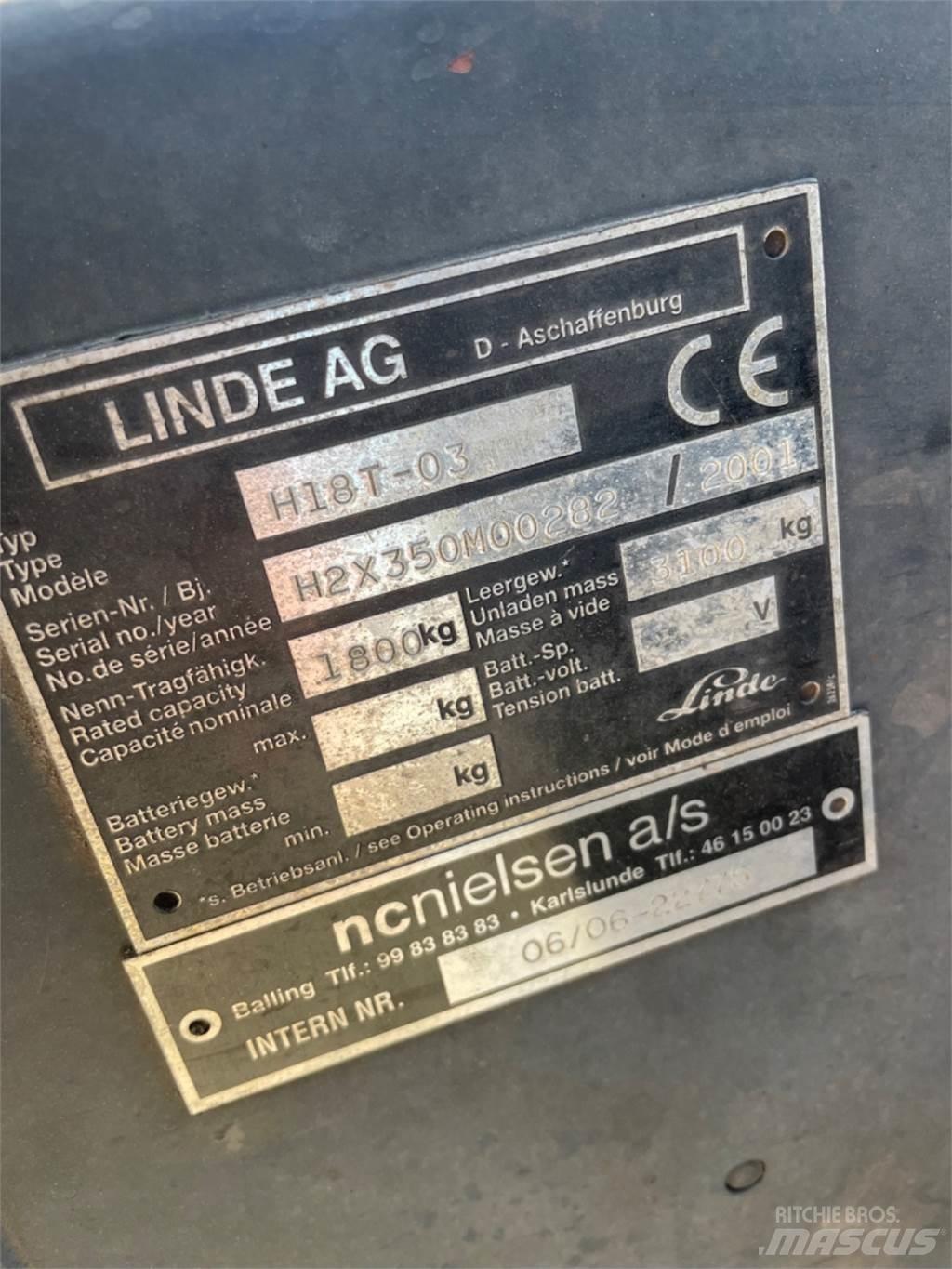 Linde H18T Камиони с АГУ