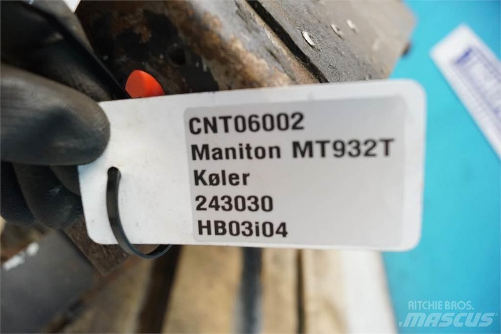 Manitou MT 932T Радиатори
