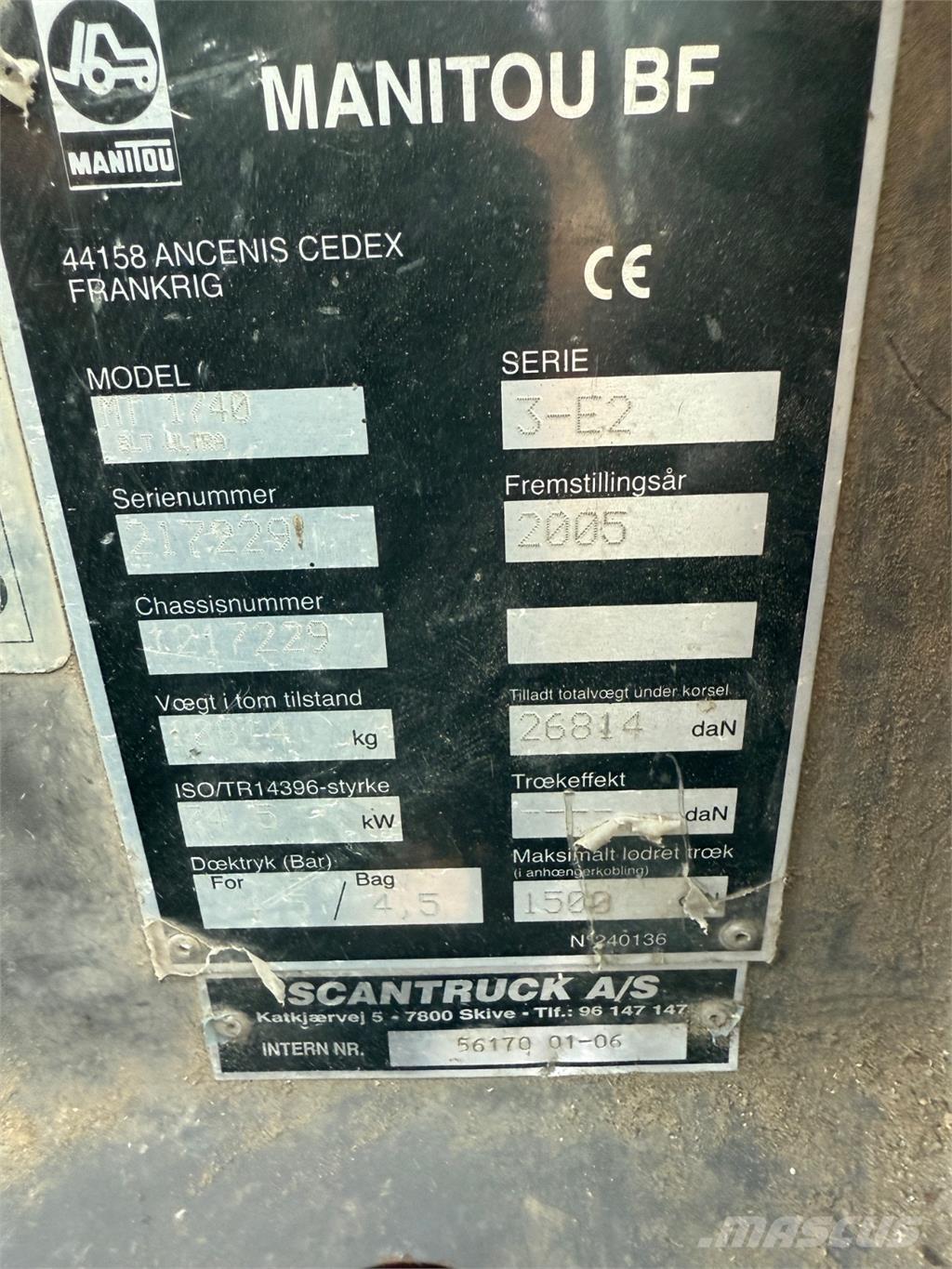 Manitou MT1740 Телескопични товарачи
