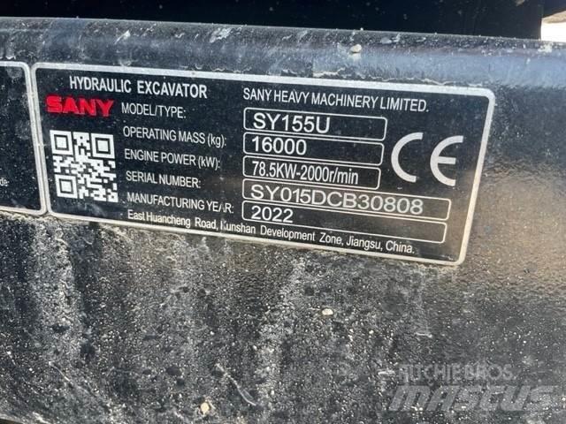 Sany SY155U Верижен екскаватор