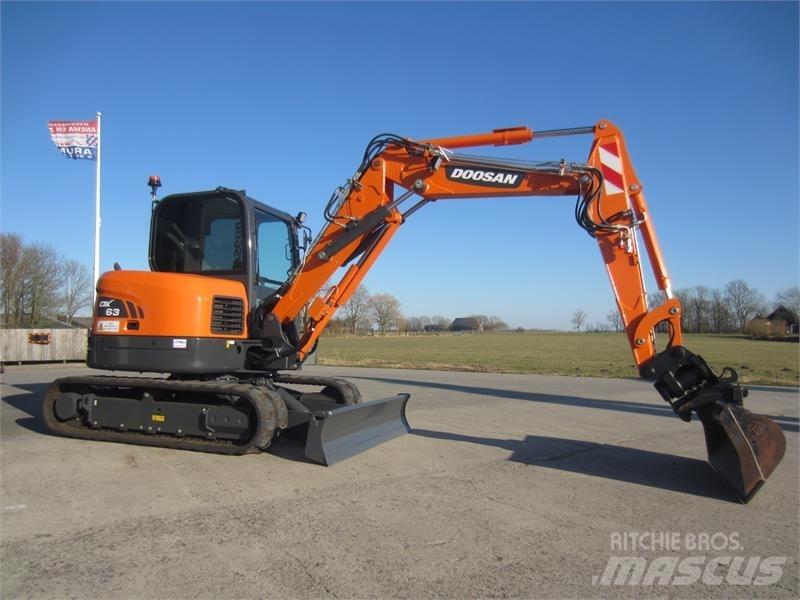 Doosan DX63-3 Мини екскаватори < 7 т