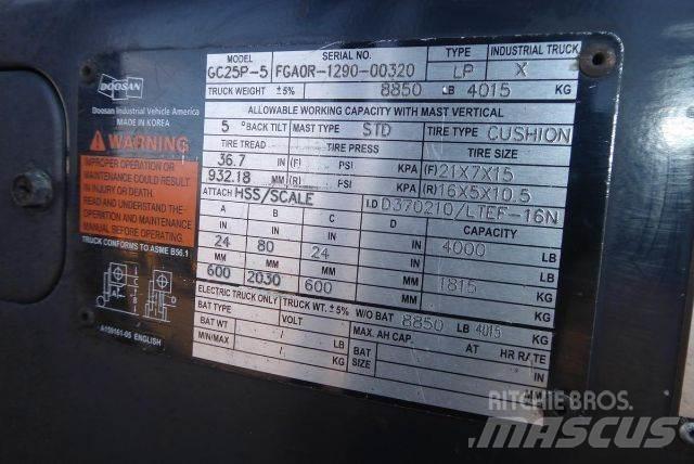 Doosan GC25P-5 Вилични кари-повдигачи - други
