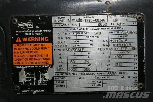 Doosan GC25P-5 Вилични кари-повдигачи - други