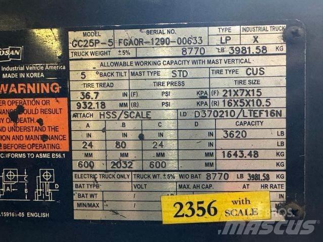 Doosan GC25P-5 Вилични кари-повдигачи - други